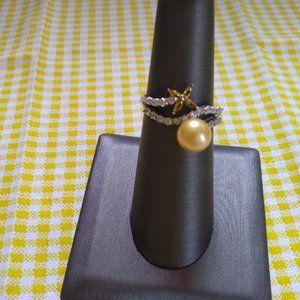 Yellow Butterfly Ring